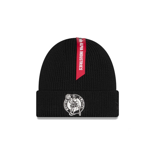 Alpha Industries x Boston Celtics Black Cuff Knit Hat