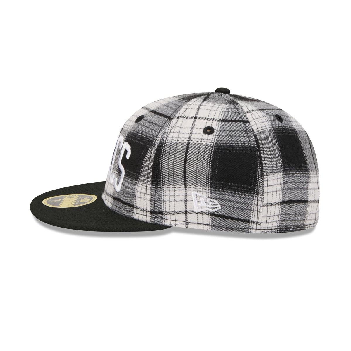 Boston Celtics Grunge Plaid Retro Crown 59FIFTY Fitted Hat