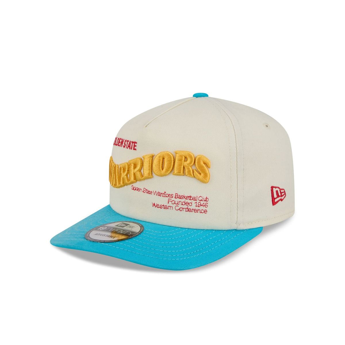 Golden State Warriors Conference Script Chrome White 19TWENTY Adjustable Hat