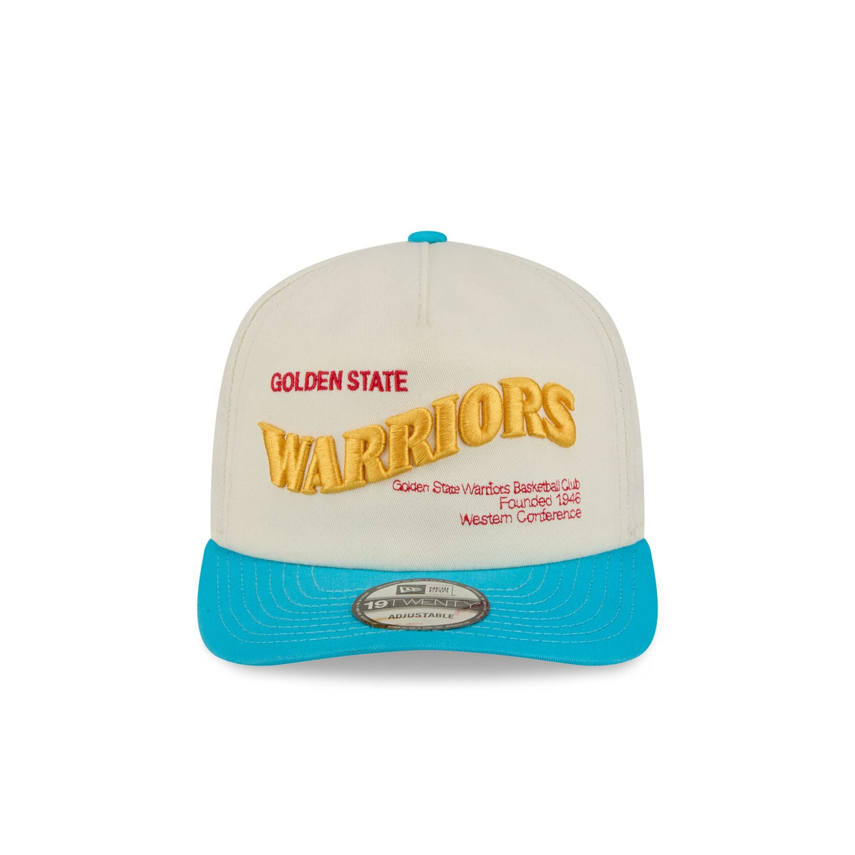 Golden State Warriors Conference Script Chrome White 19TWENTY Adjustable Hat