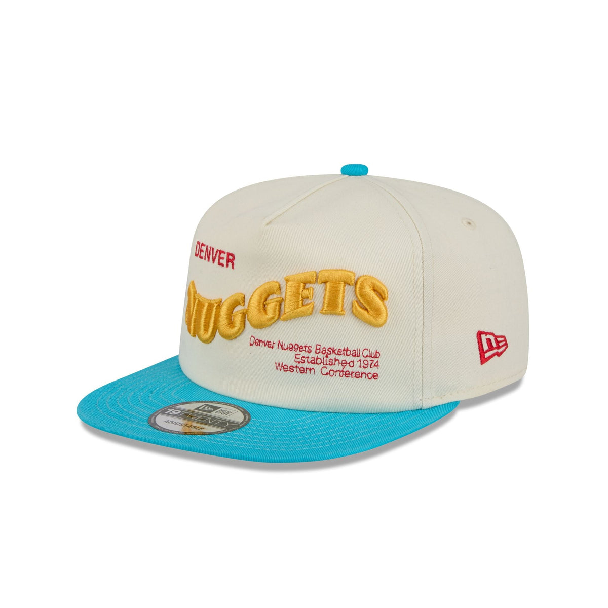 Denver Nuggets Conference Script Chrome White 19TWENTY Adjustable Hat