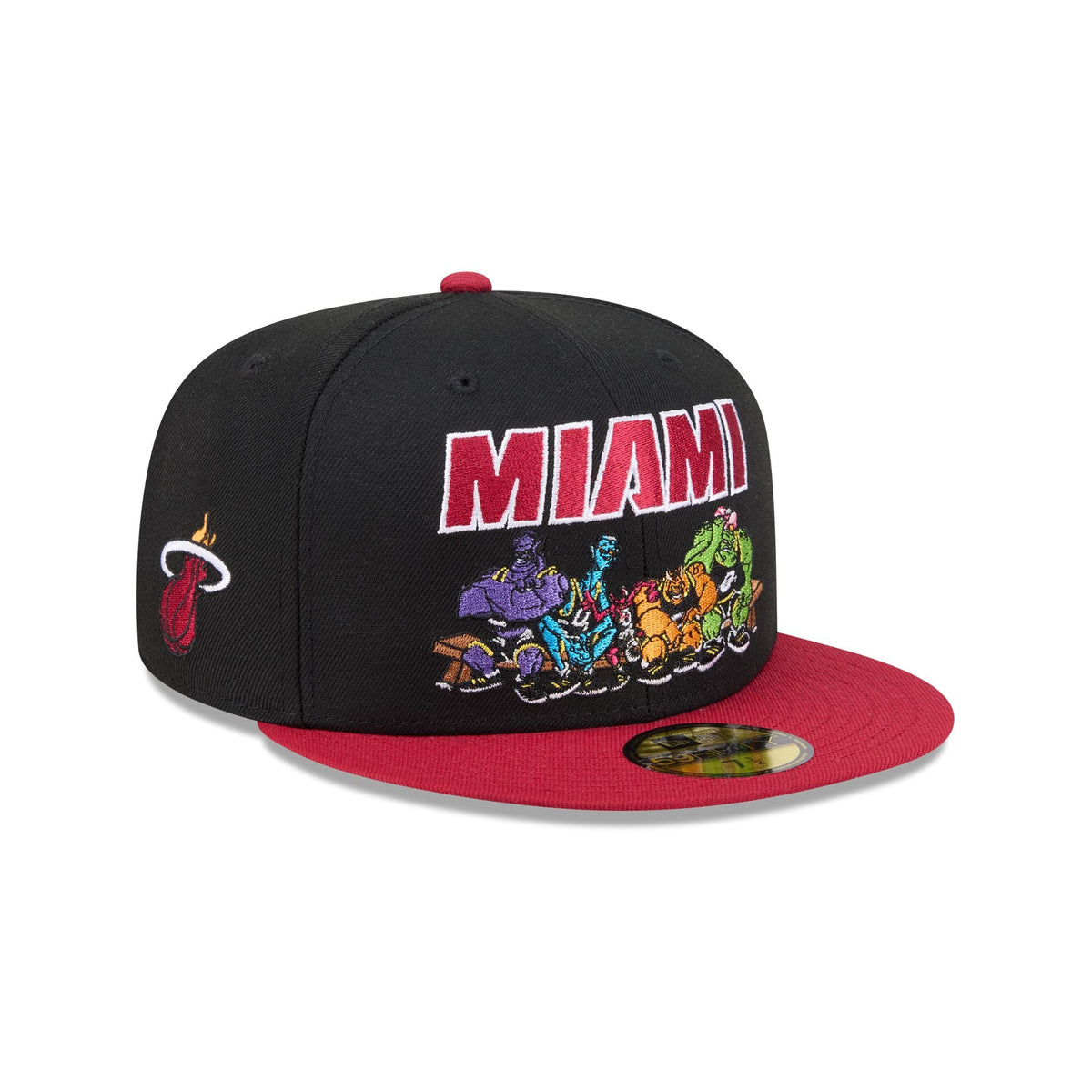 Space Jam x Miami Heat Monstars Black 59FIFTY Fitted Hat