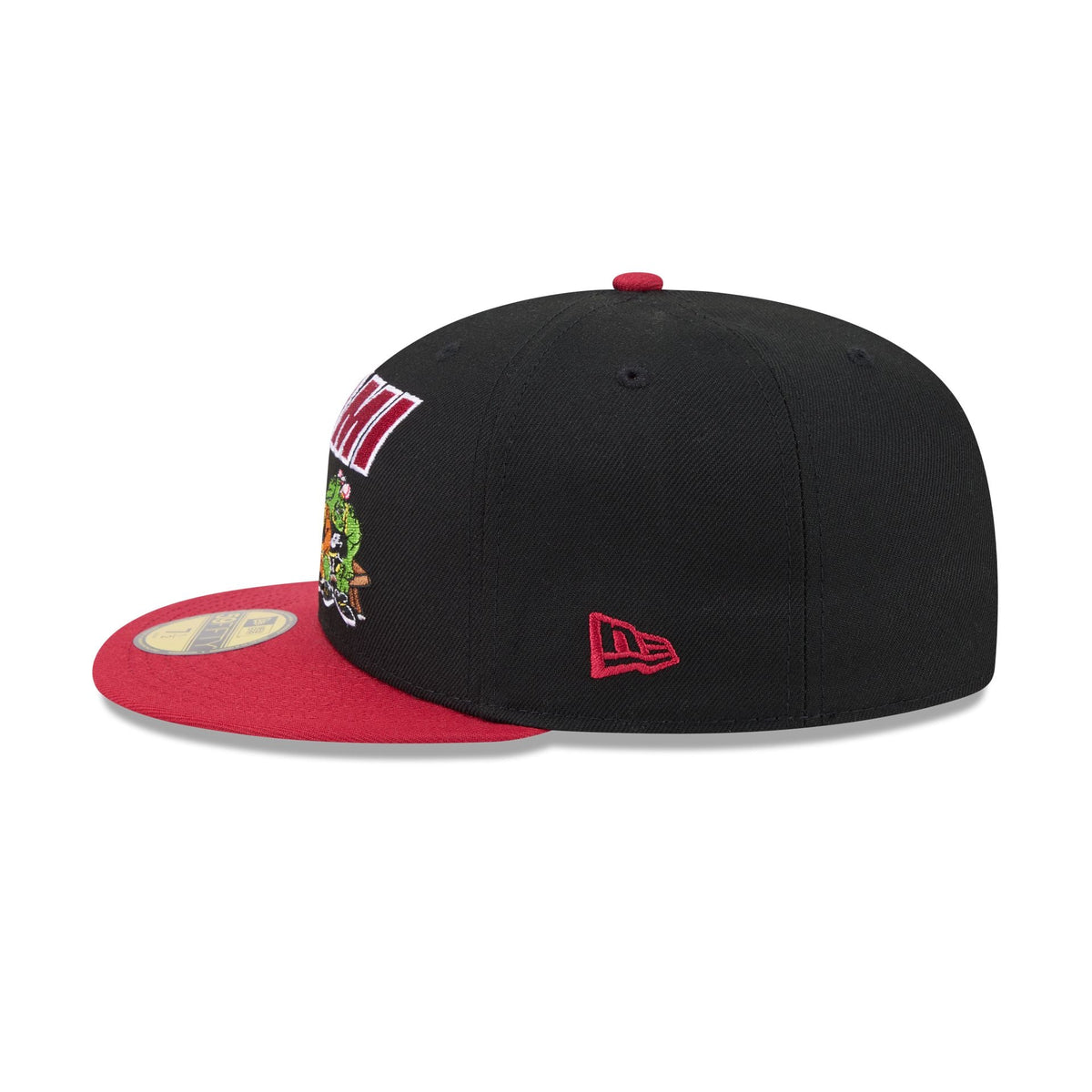 Space Jam x Miami Heat Monstars Black 59FIFTY Fitted Hat