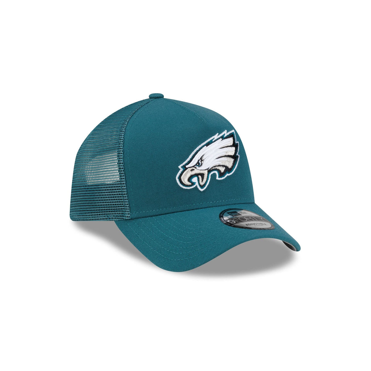 Philadelphia Eagles Side Script 9FORTY A-Frame Trucker Hat