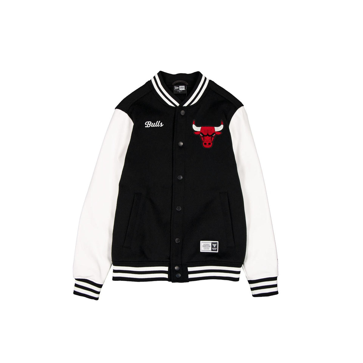 Chicago Bulls Black & White Varsity Jacket