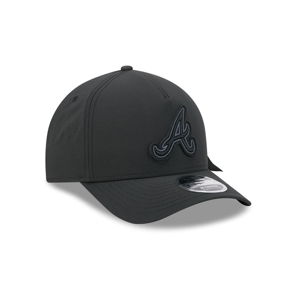 Alpha Industries x Atlanta Braves Nylon Black 9FORTY M-Crown A-Frame Snapback Hat