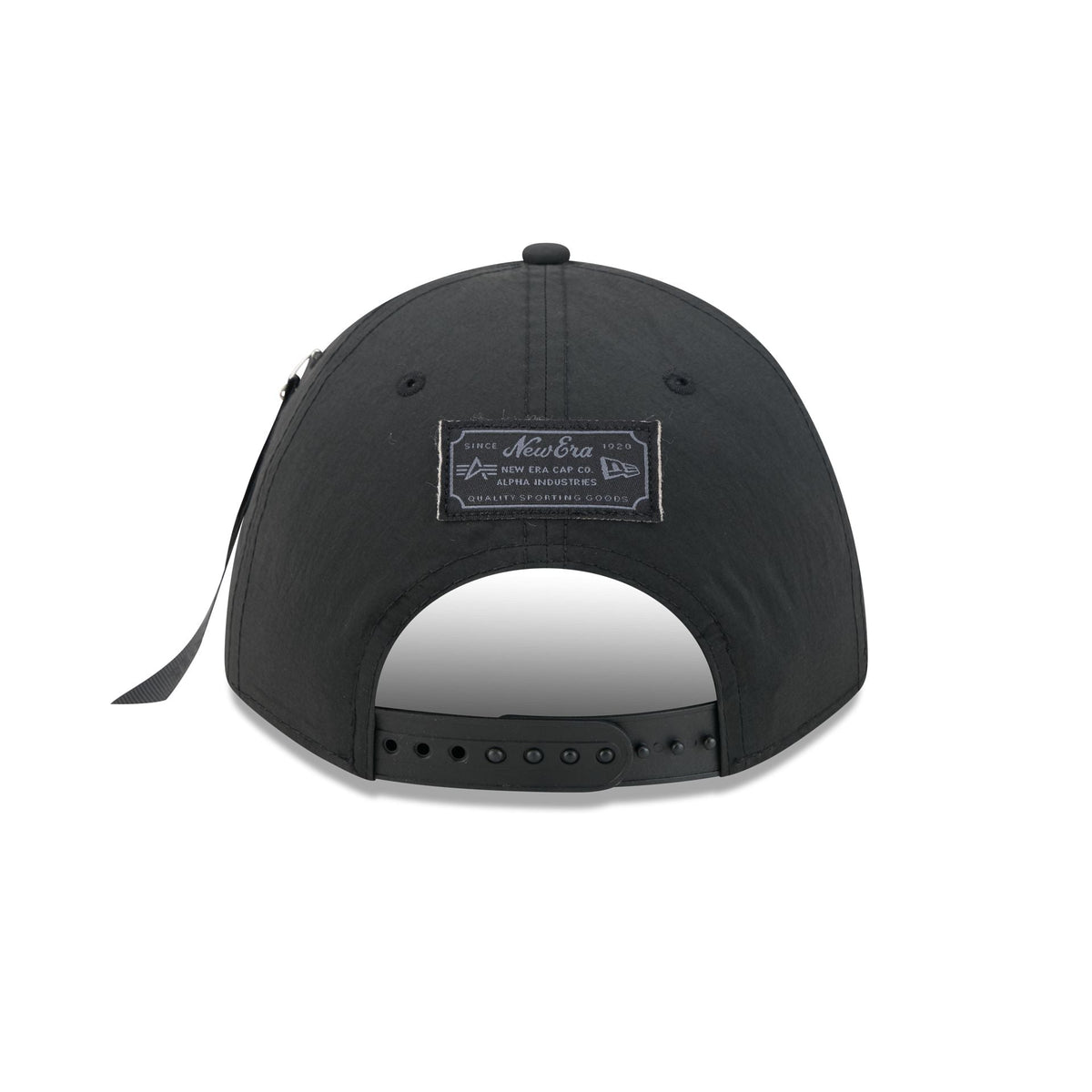 Alpha Industries x Atlanta Braves Nylon Black 9FORTY M-Crown A-Frame Snapback Hat