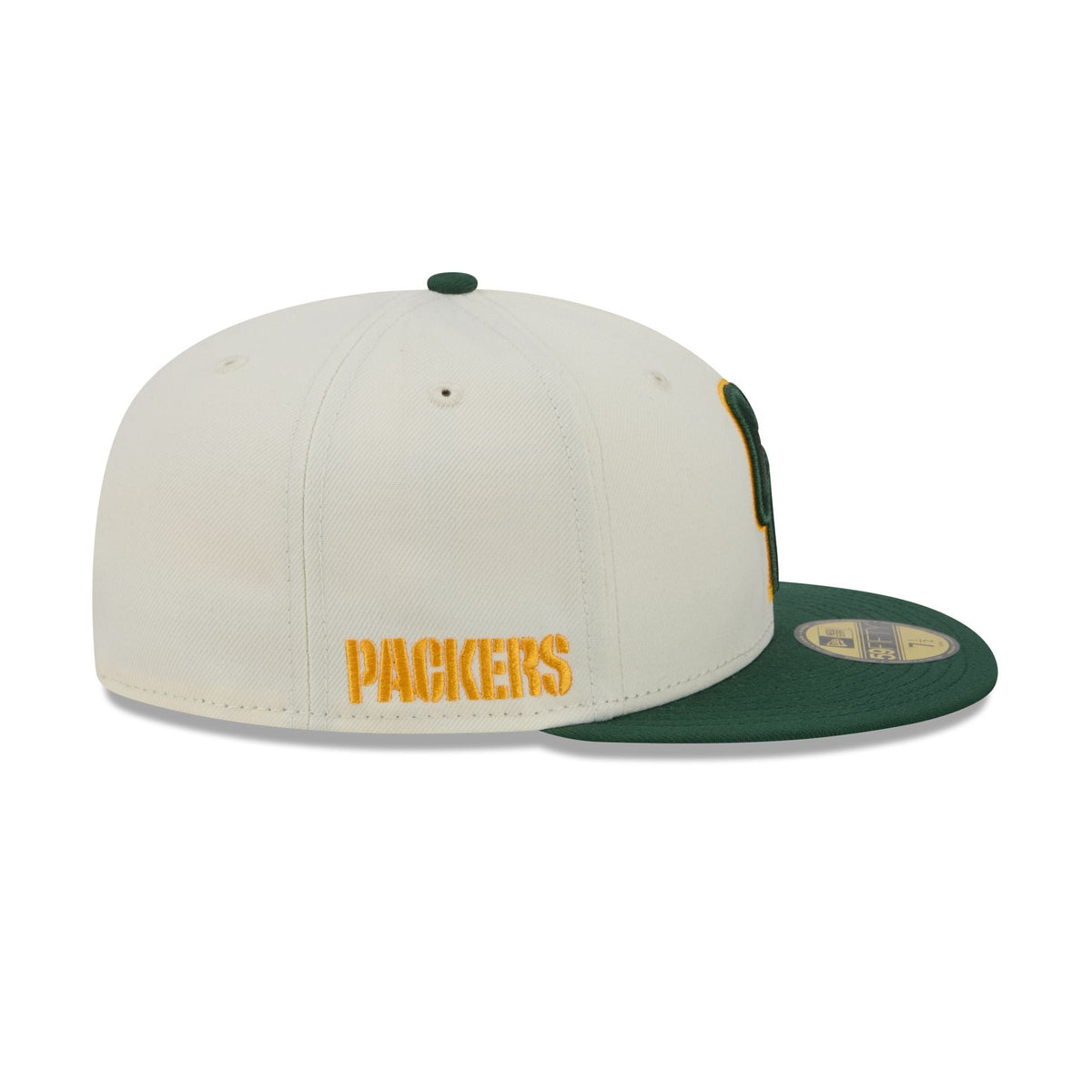 Green Bay Packers Deceptor Chrome White 59FIFTY Fitted Hat