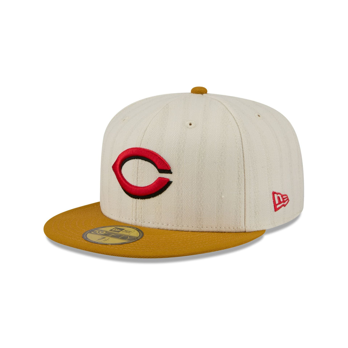 Cincinnati Reds Chrome Herringbone 59FIFTY Fitted Hat