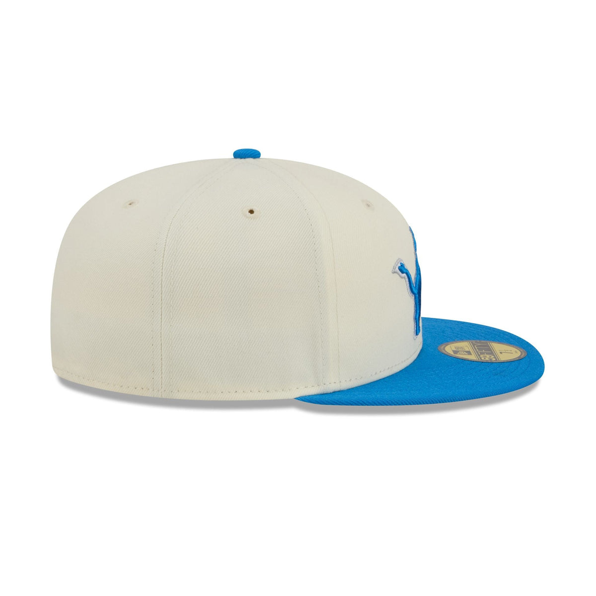 Detroit Lions Chrome White Basic 59FIFTY Fitted Hat