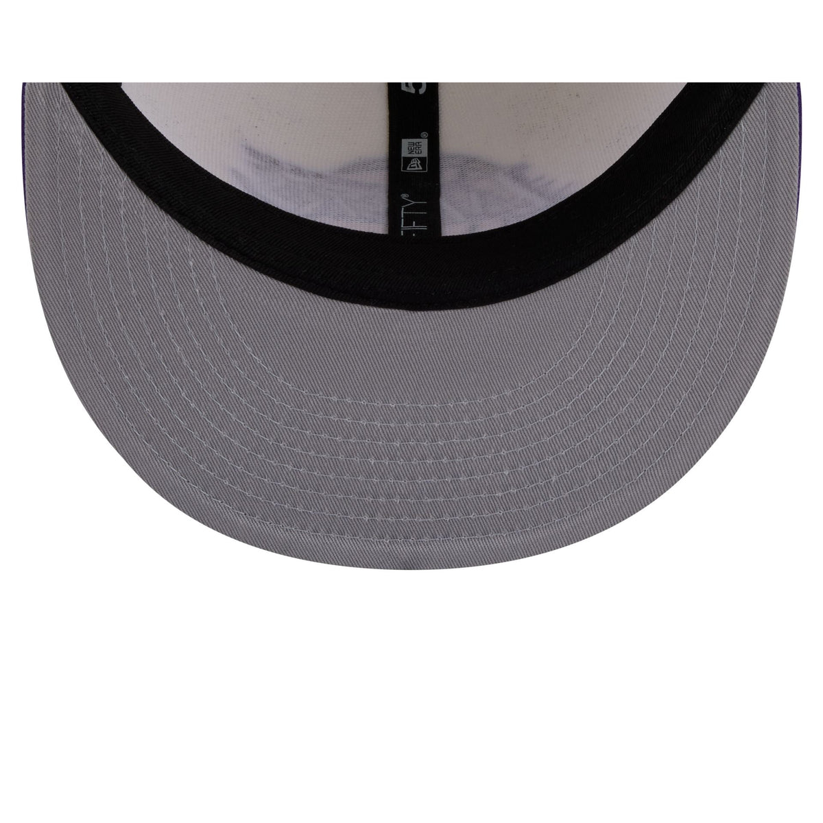 Los Angeles Lakers Chrome White Basic 59FIFTY Fitted Hat