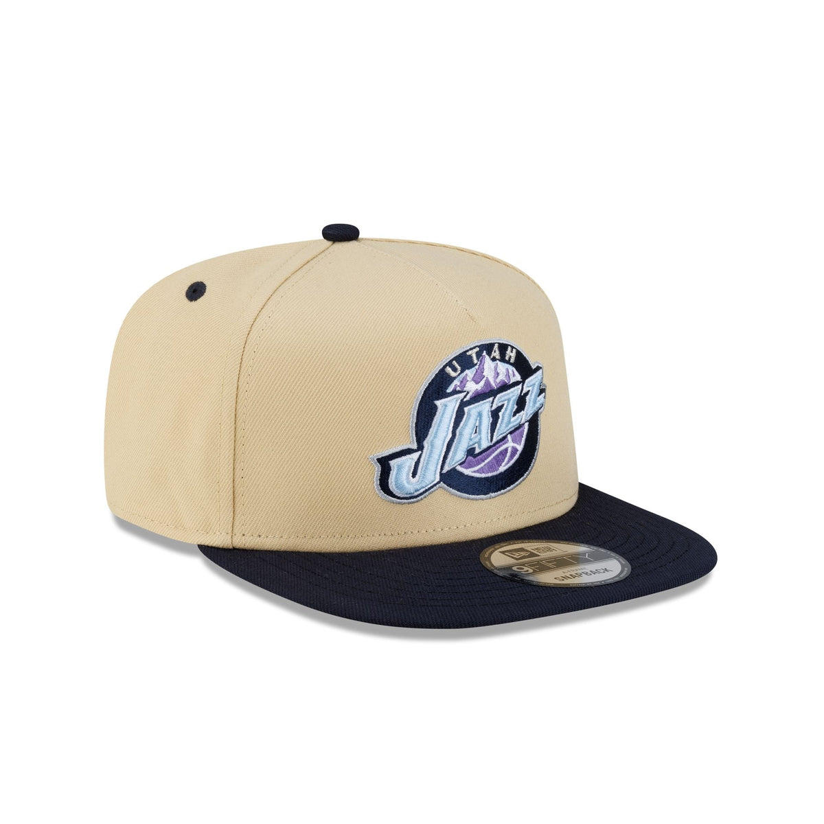 Utah Jazz Hardwood Classics 2000s Gold 9FIFTY A-Frame Snapback Hat