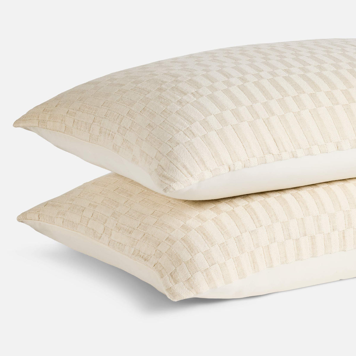 Woven Checkerboard Sham Set