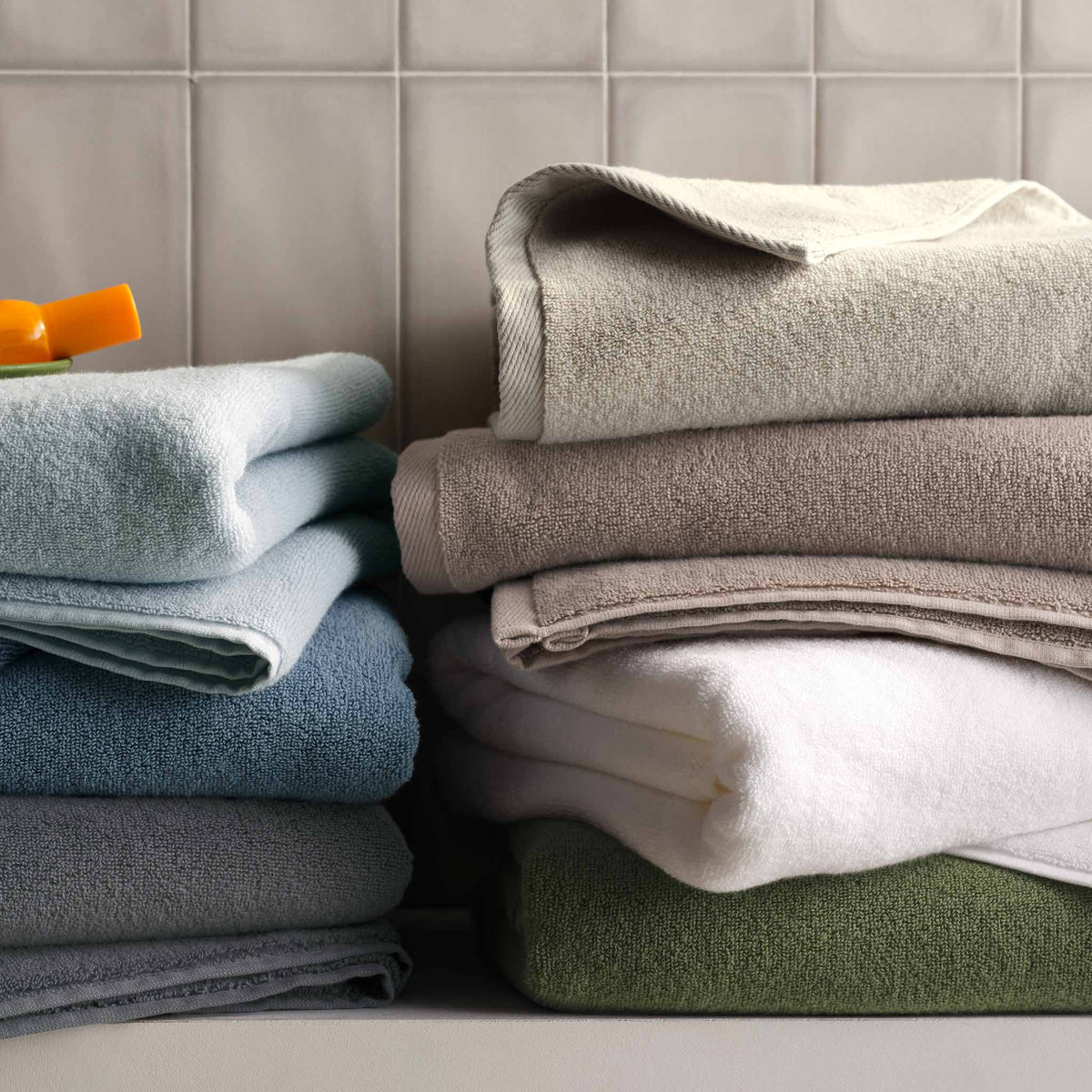 Plush Turkish Cotton Bath Towels Set of 2