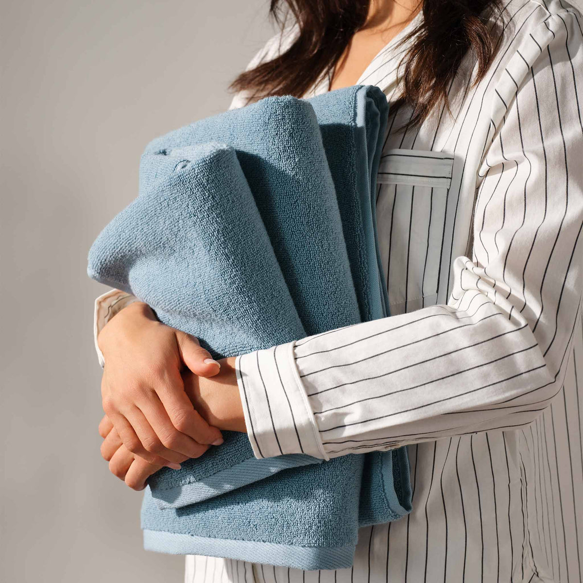 Plush Turkish Cotton Bath Towels Set of 2
