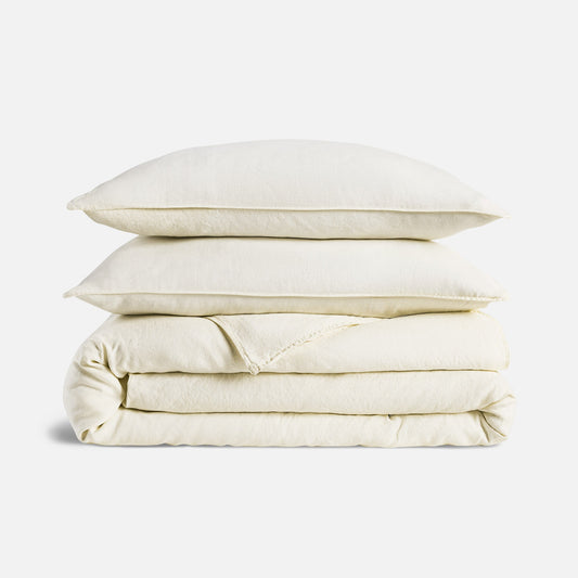 Washed European Linen Duvet Set