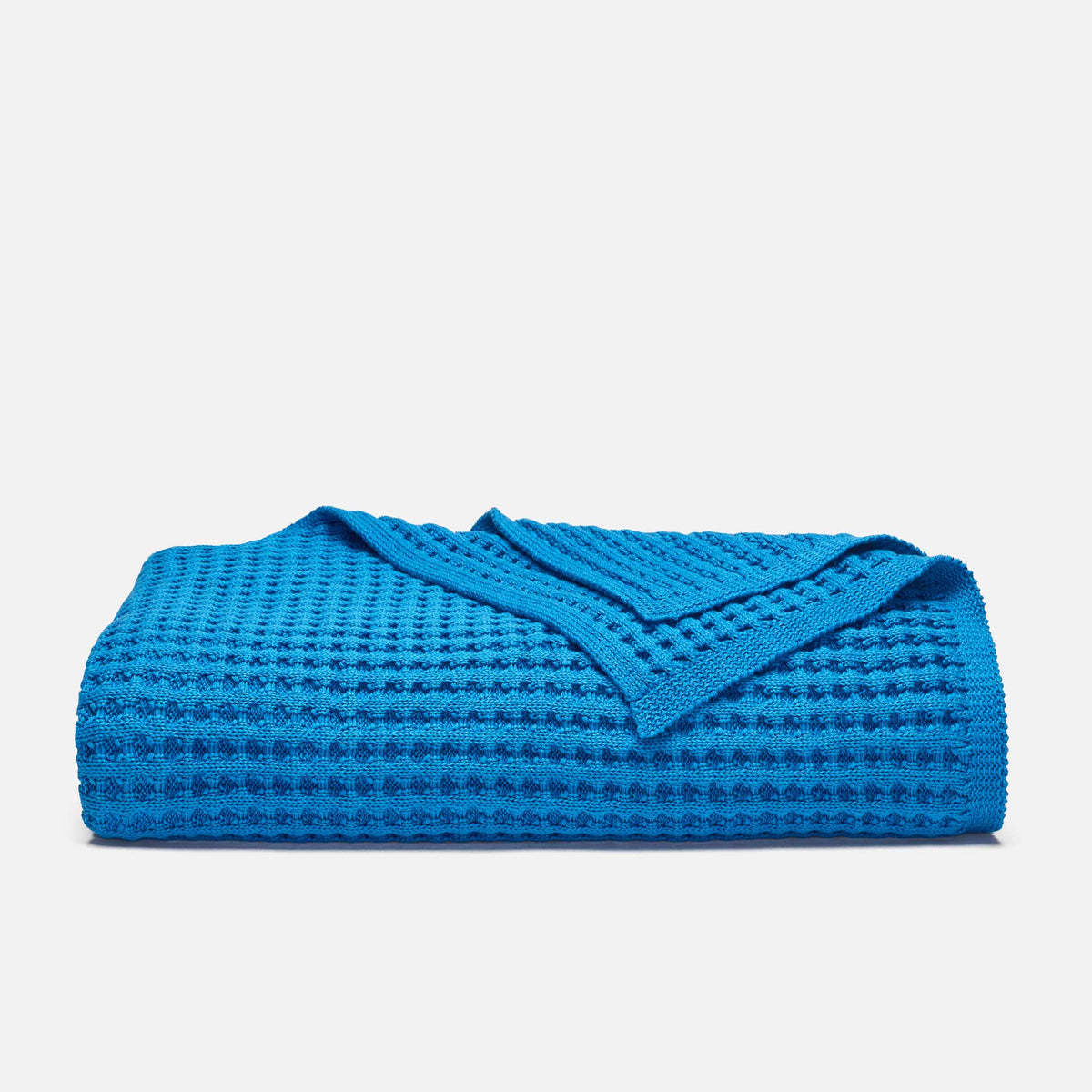 Chunky Waffle Knit Throw Blanket