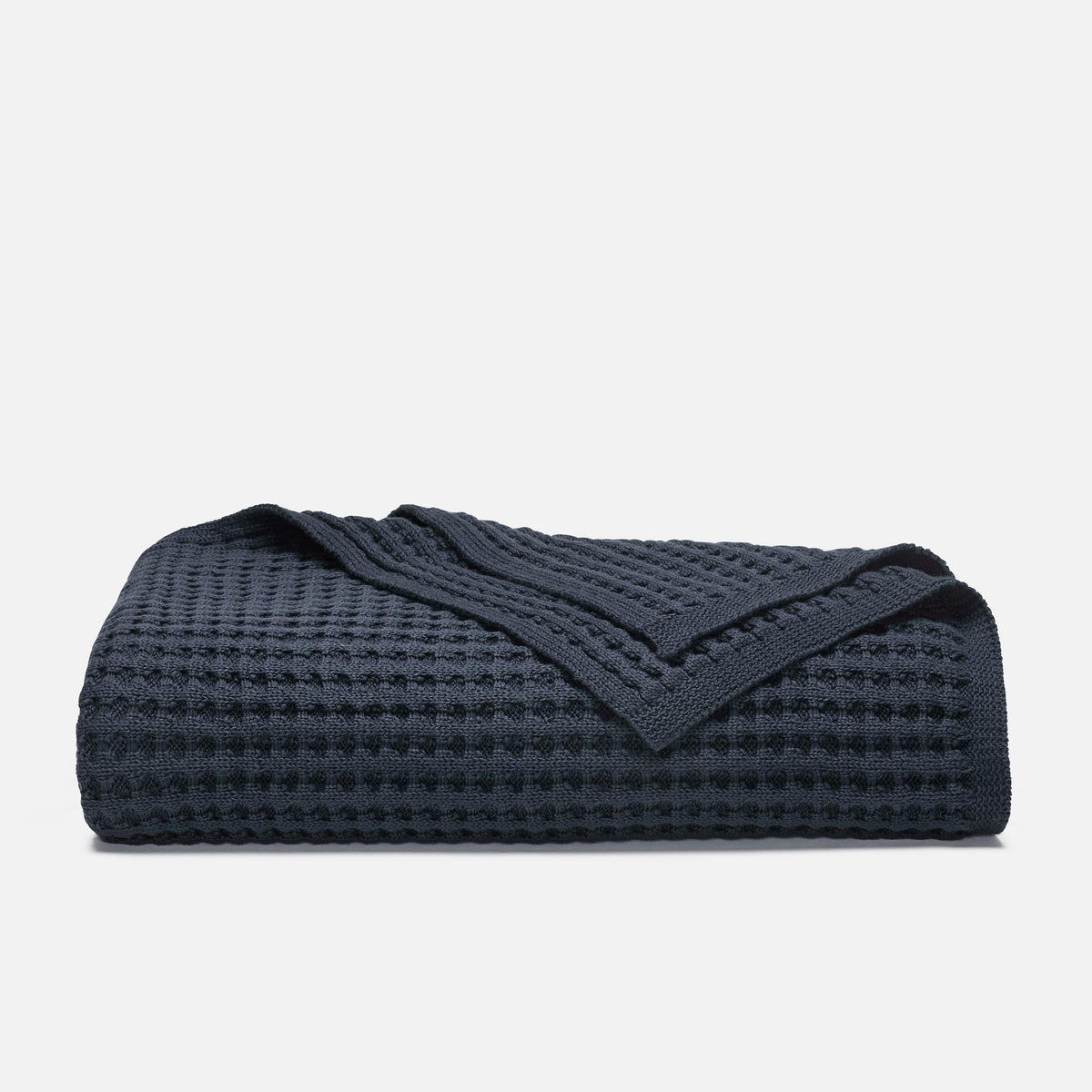 Chunky Waffle Knit Throw Blanket