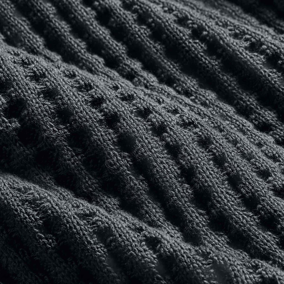Chunky Waffle Knit Throw Blanket