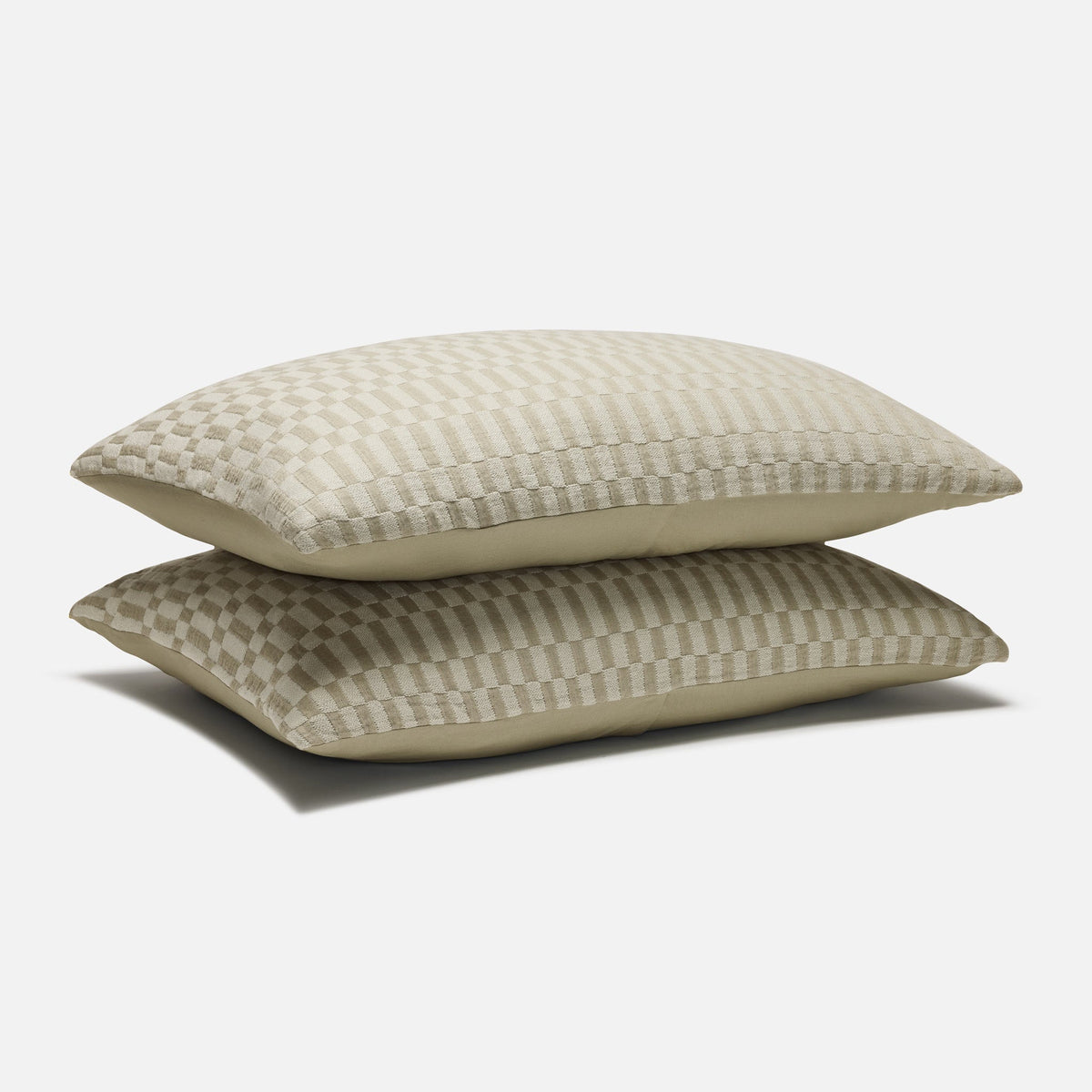 Woven Checkerboard Sham Set