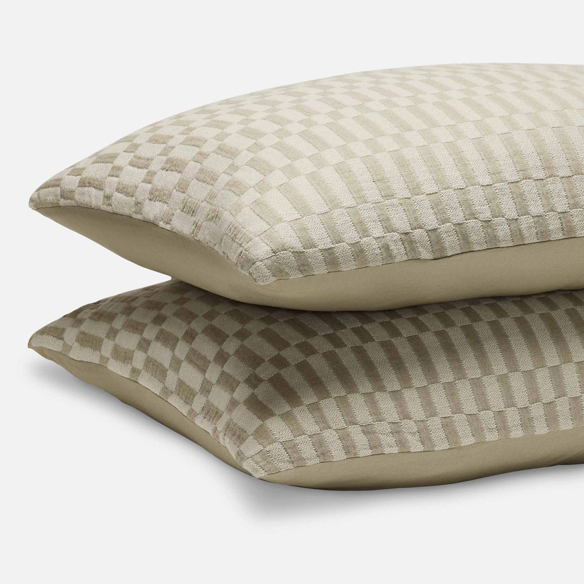Woven Checkerboard Sham Set