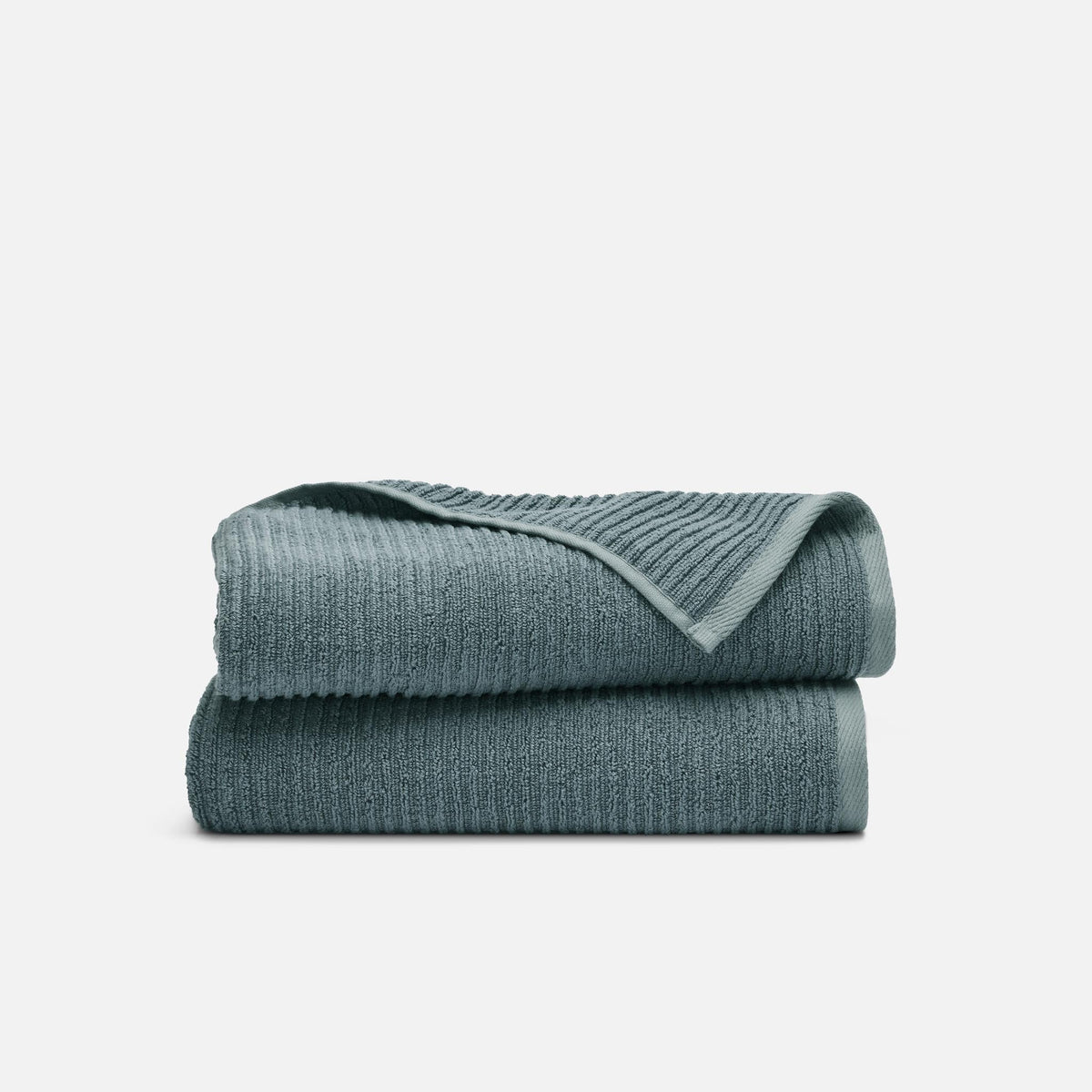 Ribbed Cotton TENCEL™ Bath Towels Set of 2