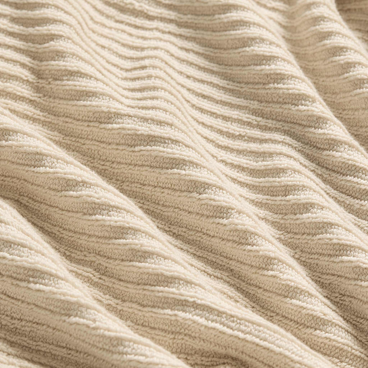 Ribbed Cotton TENCEL™ Bath Towels Set of 2