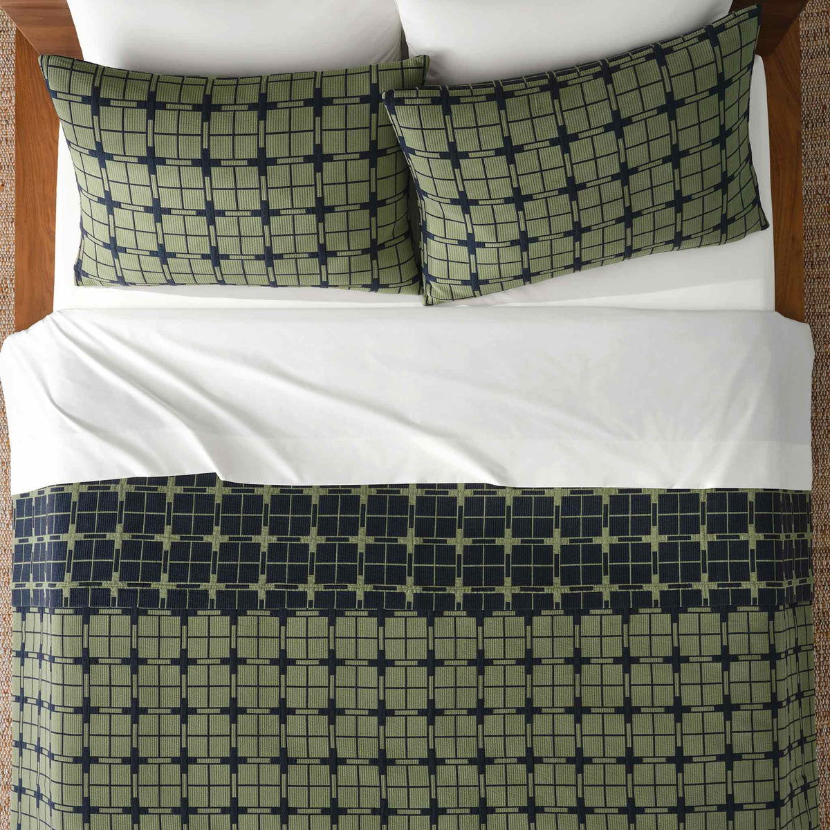 Ribbed Matelasse Quilt Set